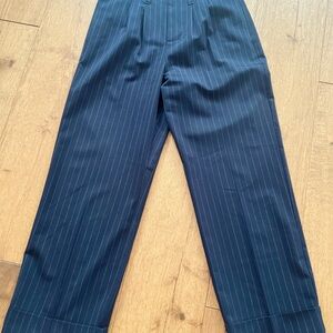 THE GREAT. Dark Striped Trousers